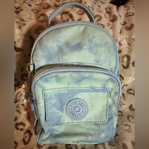 Kipling Alber 3-In-1 Convertible Mini Bag Backpack in Blue Beam Tonal